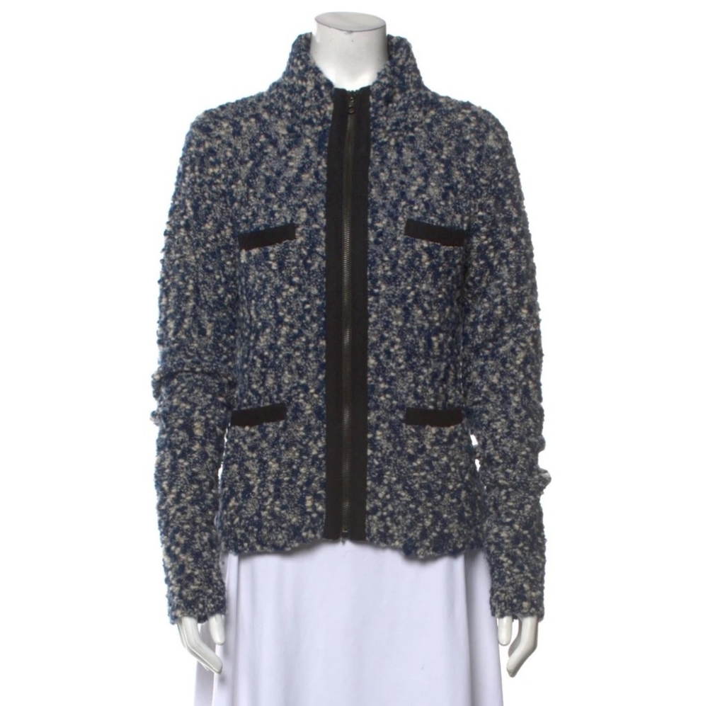 Rag & Bone Zip Up Mock Neck Sweater